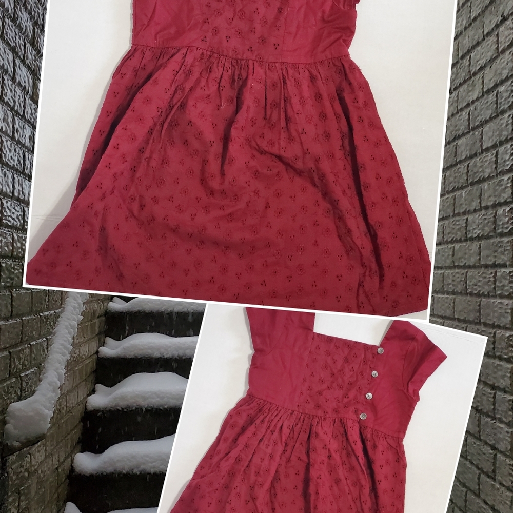 Eyelet Romper Dress